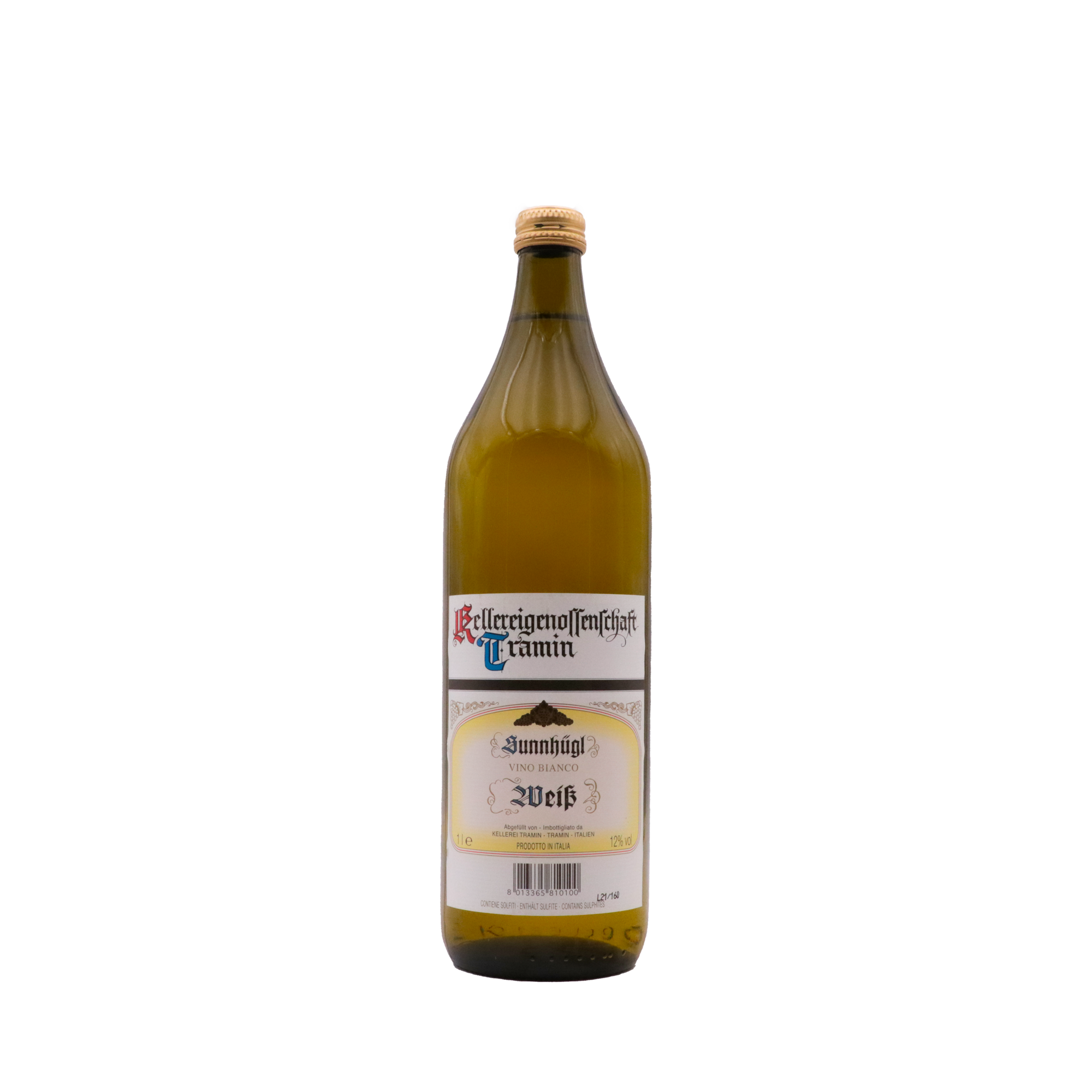 KELLEREI TRAMIN SUNNHÜGEL WEISS 100cl image